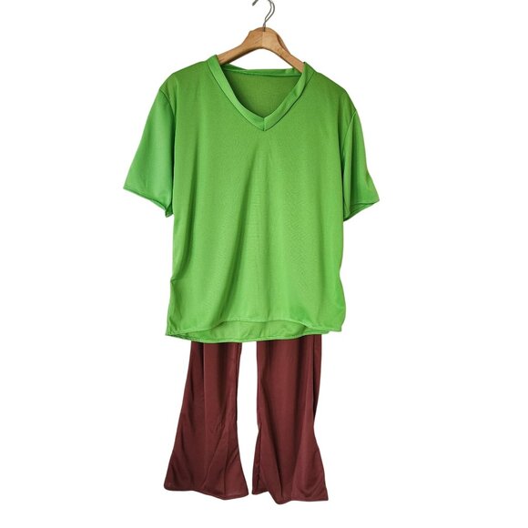 Rubies Adult Shaggy Scooby Doo Costume Set Cosplay Comic Con Halloween Retro - Picture 1 of 9
